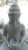 Product image 3 of the product “Seated Buddha in Thai style made of Riverstone, Holds a vessel in his hands, H. 154cm. ”